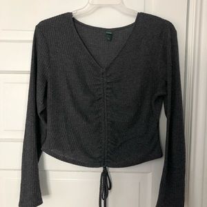 wild fable scrunched top